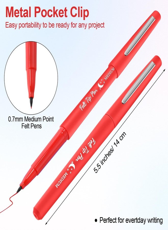 Fuyoooo 20 Pcs Felt Tip Pens 0.7mm Colored Felt Pens Marker Medium Point Journal Planner for Journaling Writing Note Taking Art Office Supplies - Image 2